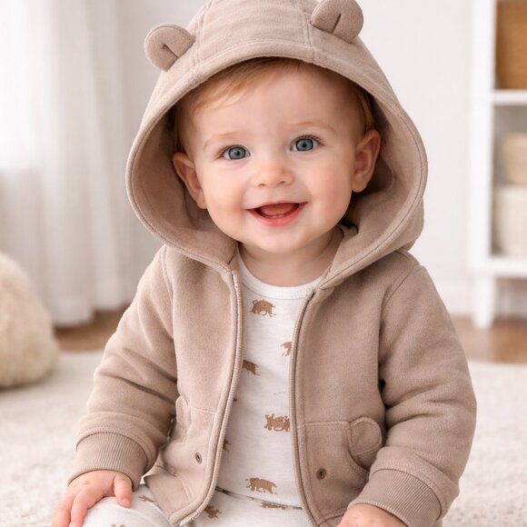 NWT Carter’s Just One You Baby Boys 3PC Bear Outfit Set 12 Months French Terry - Picture 2 of 4